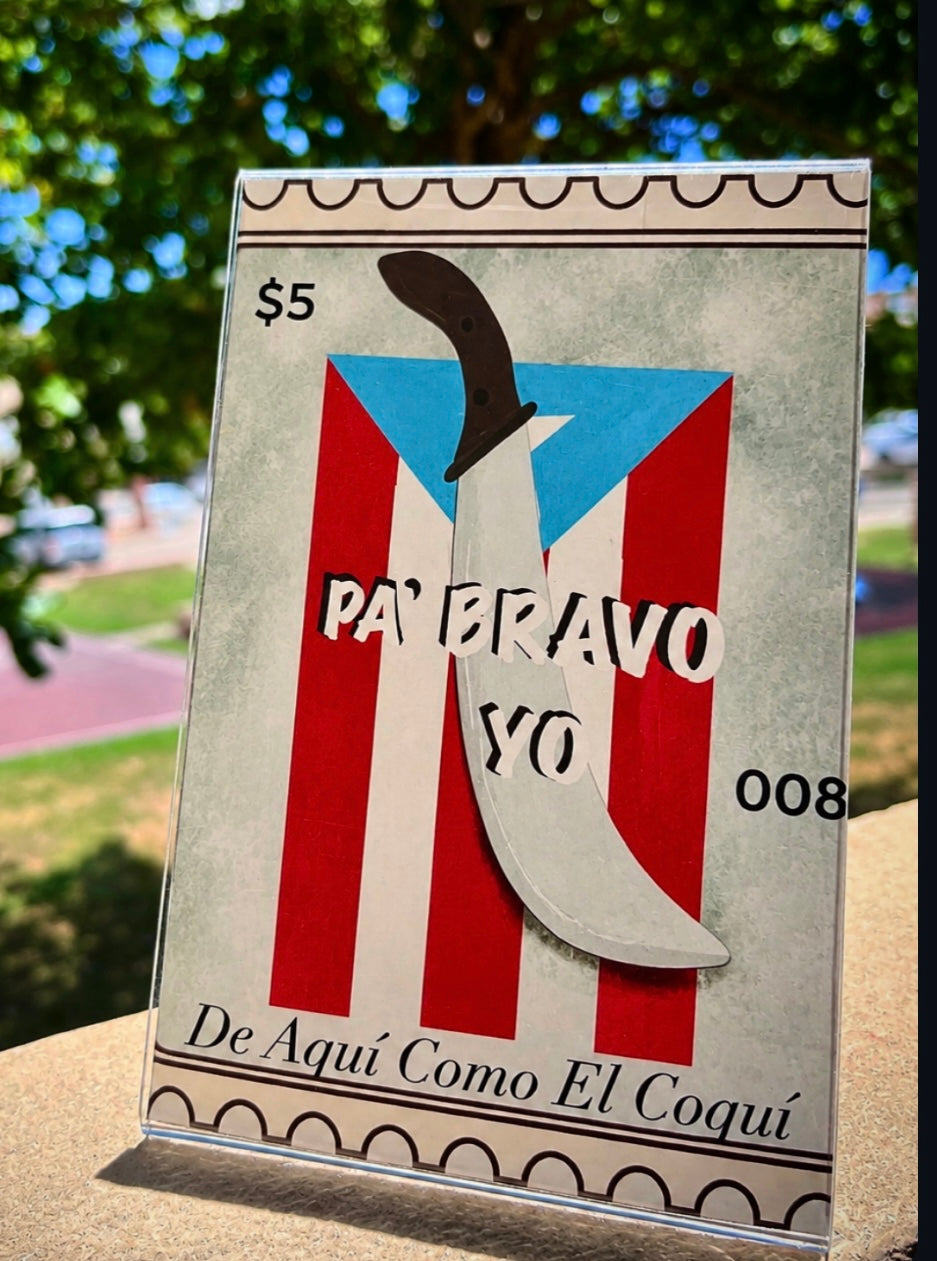 Machete Boricua Print